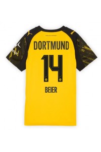 Borussia Dortmund Maximilian Beier #14 Fotballdrakt Hjemme Klær Dame 2025-26 Korte ermer